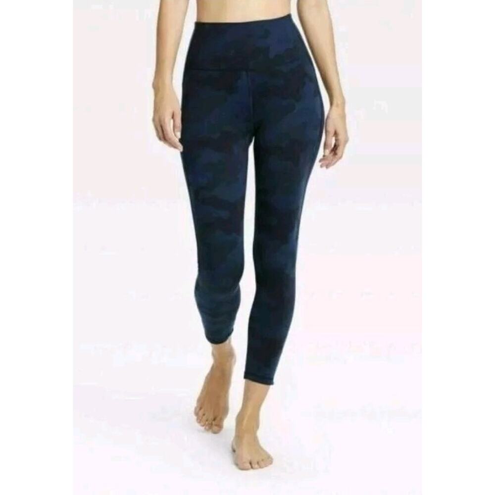 NWT All In Motion Womens XL Leggings CURVY CONTOUR High Rise Waist-NAVY CAMO
